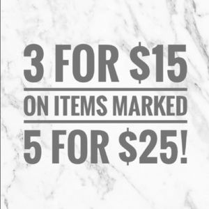 ⚡️✅ SALE ✅⚡️ Bundle 3 for $15 or 4 for $20 🎉